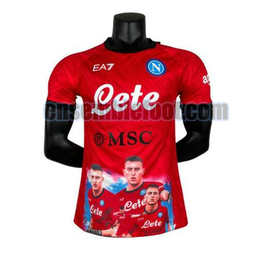 maillots naples 2023-2024 player version rouge