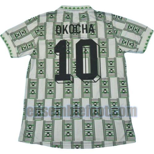 maillots nigeria 1994-1995 thaïlande domicile okocha 10
