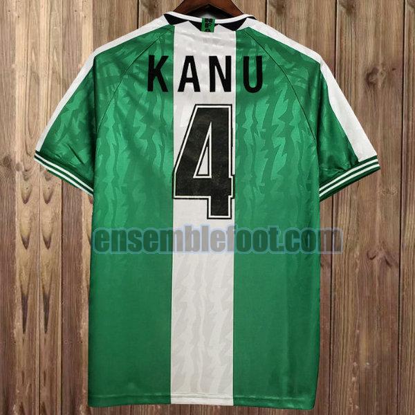 maillots nigeria 1996 vert domicile kanu 4