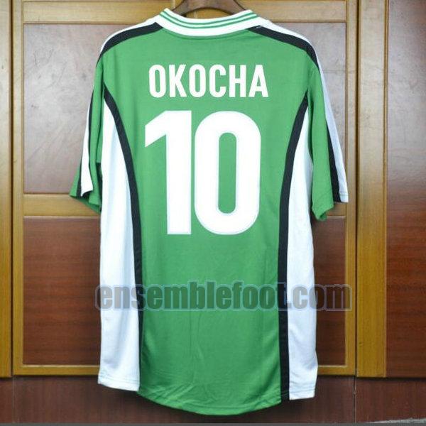 maillots nigeria 1998 vert domicile okocha 10