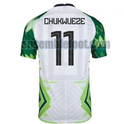 maillots nigeria 2020-2021 domicile chukwueze 11