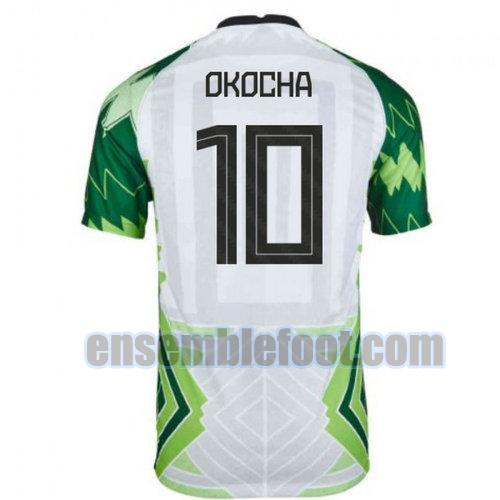 maillots nigeria 2020-2021 domicile okocha 10