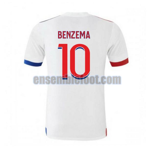 maillots olympique lyon 2020-2021 domicile benzema 10