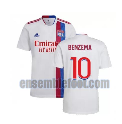 maillots olympique lyon 2021-2022 domicile benzema 10
