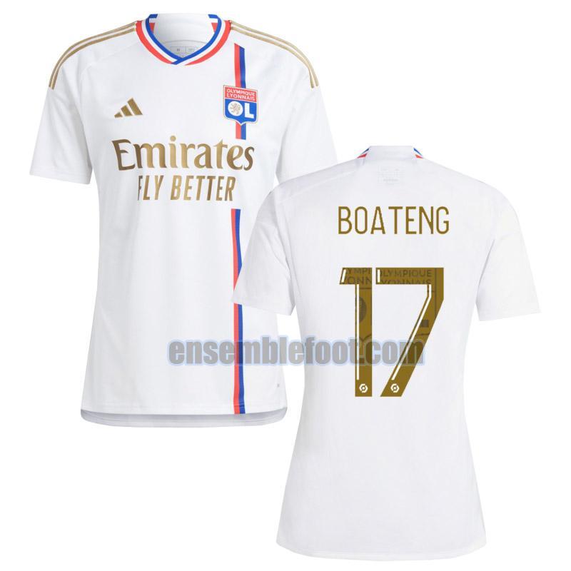 maillots olympique lyon 2023-2024 domicile boateng 17