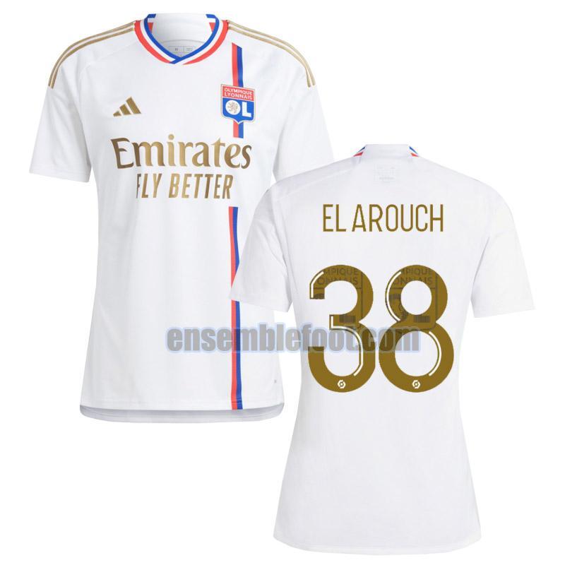 maillots olympique lyon 2023-2024 domicile el_arouch 38