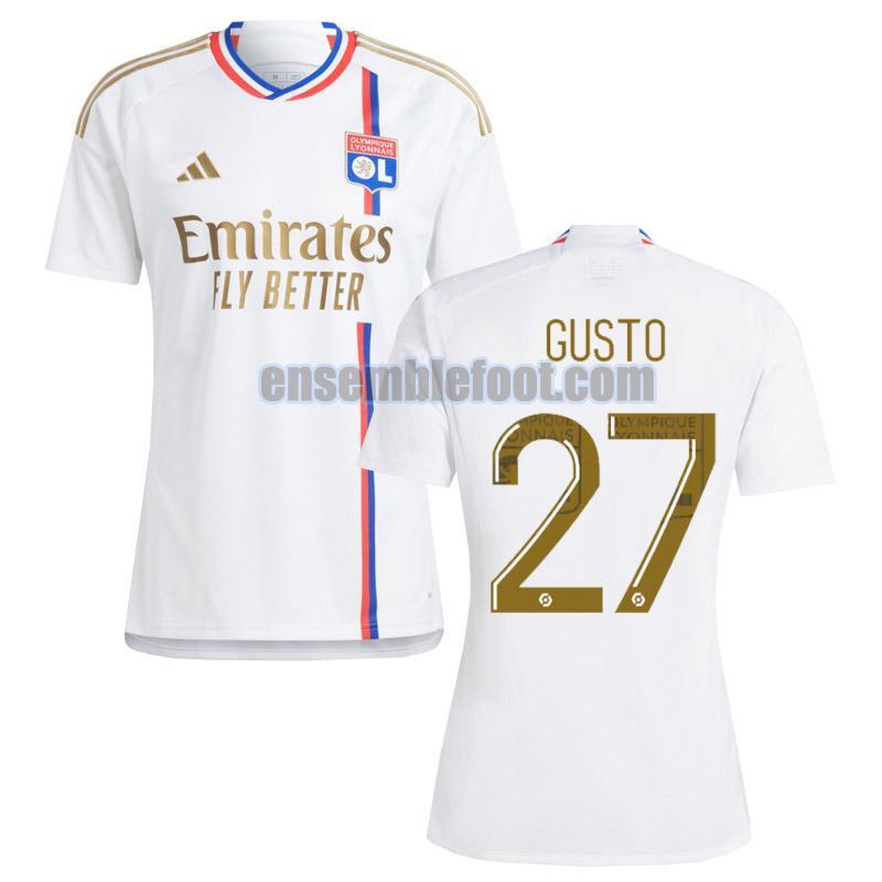 maillots olympique lyon 2023-2024 domicile gusto 27