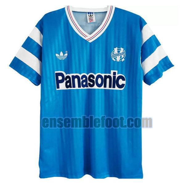 maillots om marseille 1990-1991 bleu exterieur