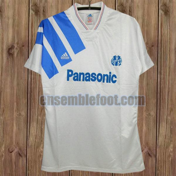 maillots om marseille 1991-1992 blanc domicile
