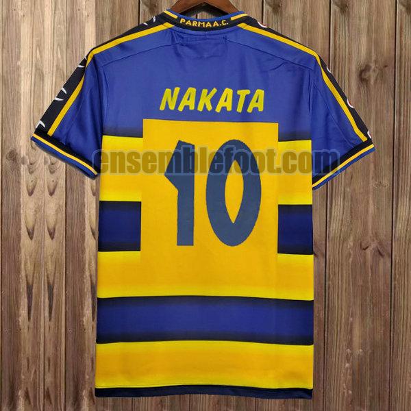 maillots parma 2001-2002 jaune domicile nakata 10