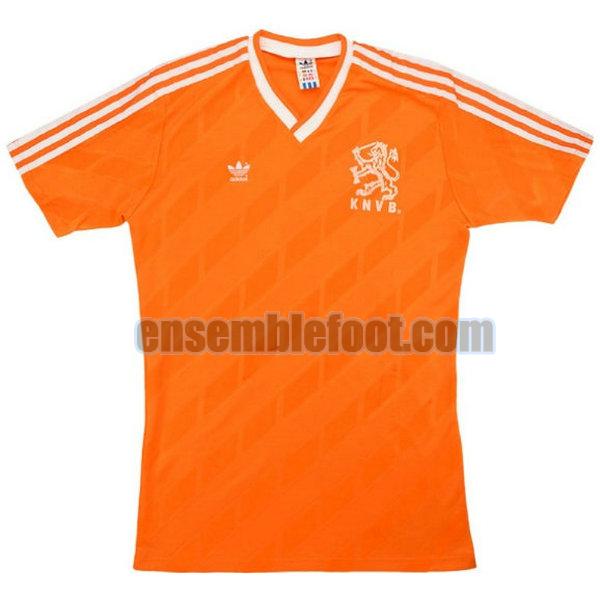 maillots pays-bas 1986 orange domicile