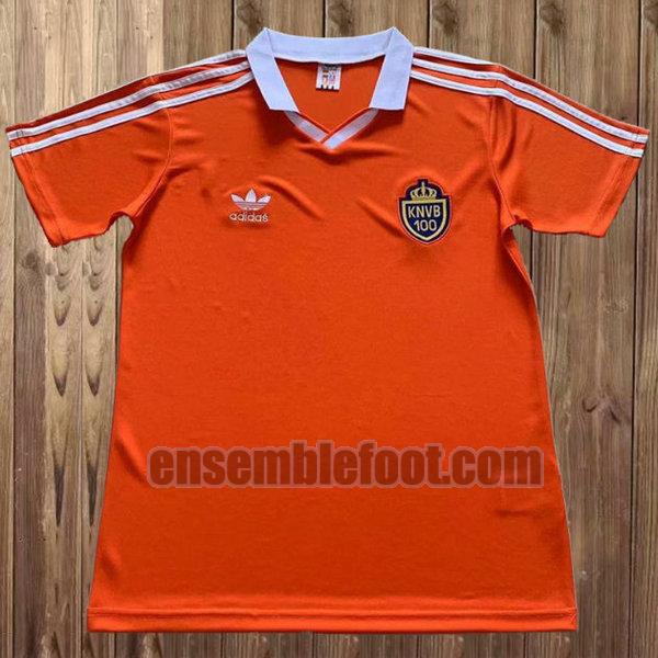 maillots pays-bas 1989 orange domicile