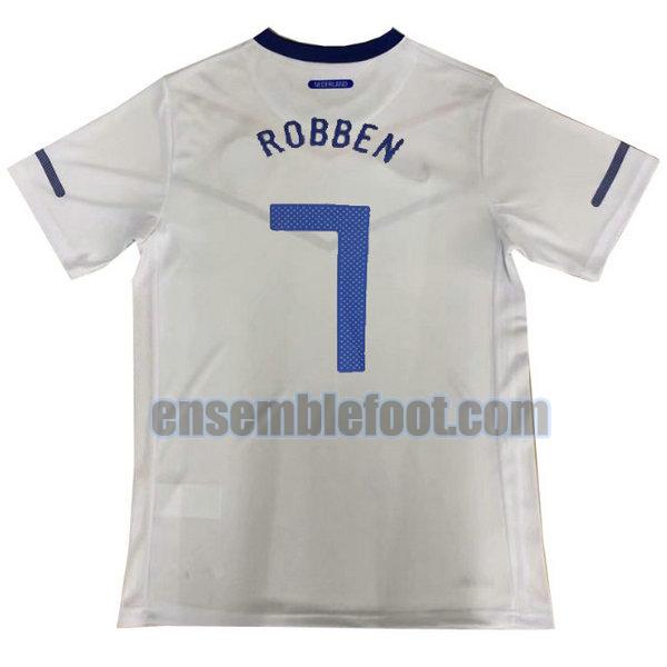 maillots pays-bas 2010 blanc exterieur robben 7