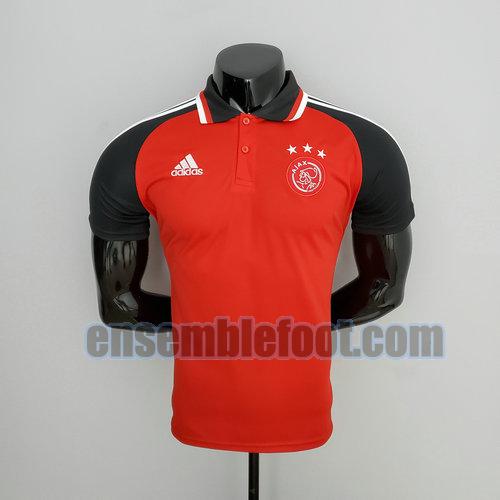 maillots polo afc ajax 2021-2022 rouge formation