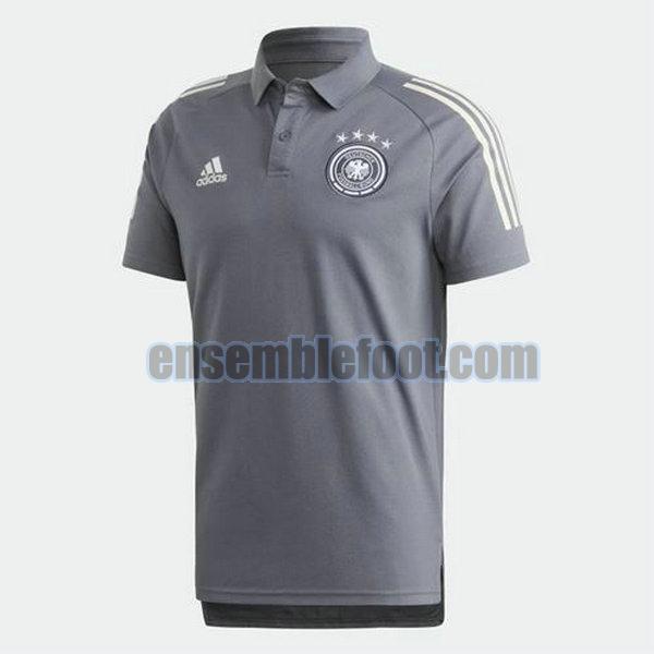 maillots polo allemagne 2020-2021 gris