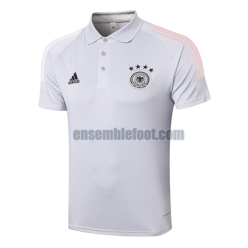 maillots polo allemagne 2020-2021 gris clair