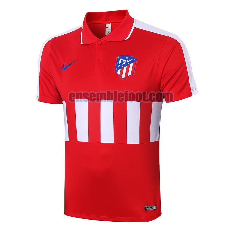 maillots polo atletico madrid 2020-2021 blanc rouge