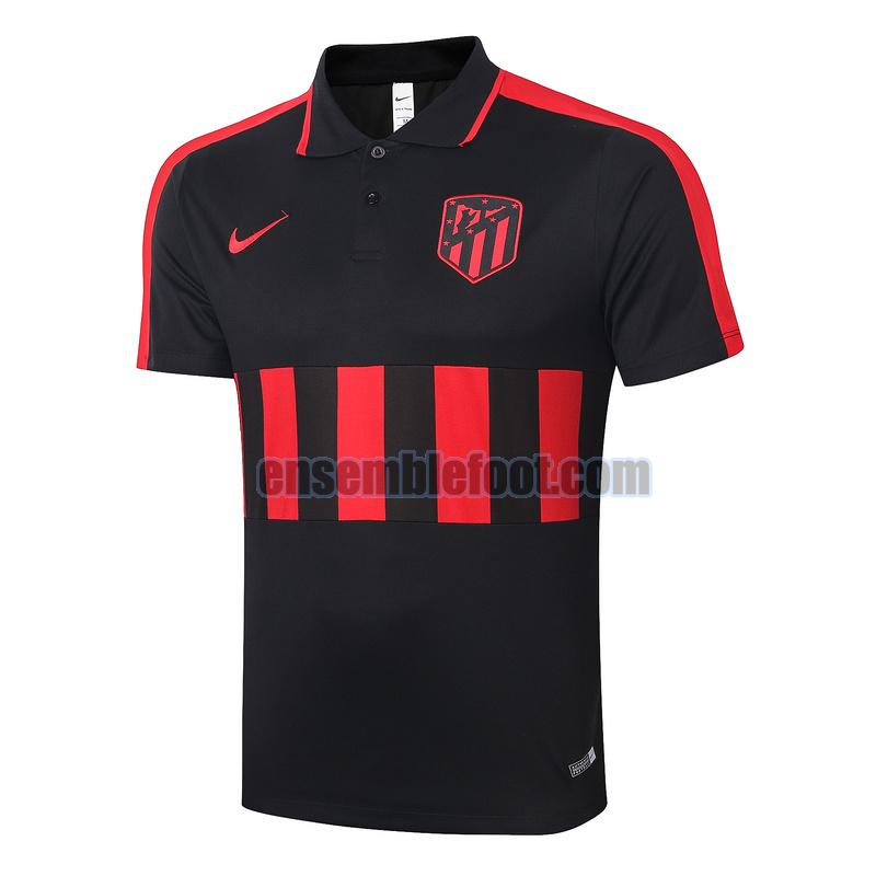 maillots polo atletico madrid 2020-2021 noir rouge
