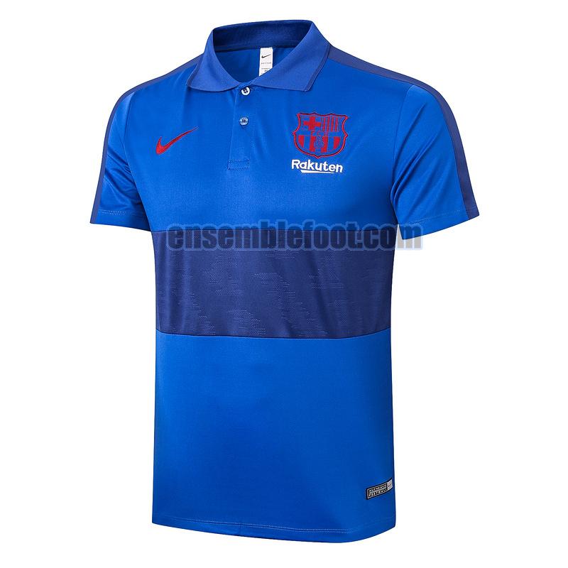 maillots polo barcelone 2020-2021 bleu clair