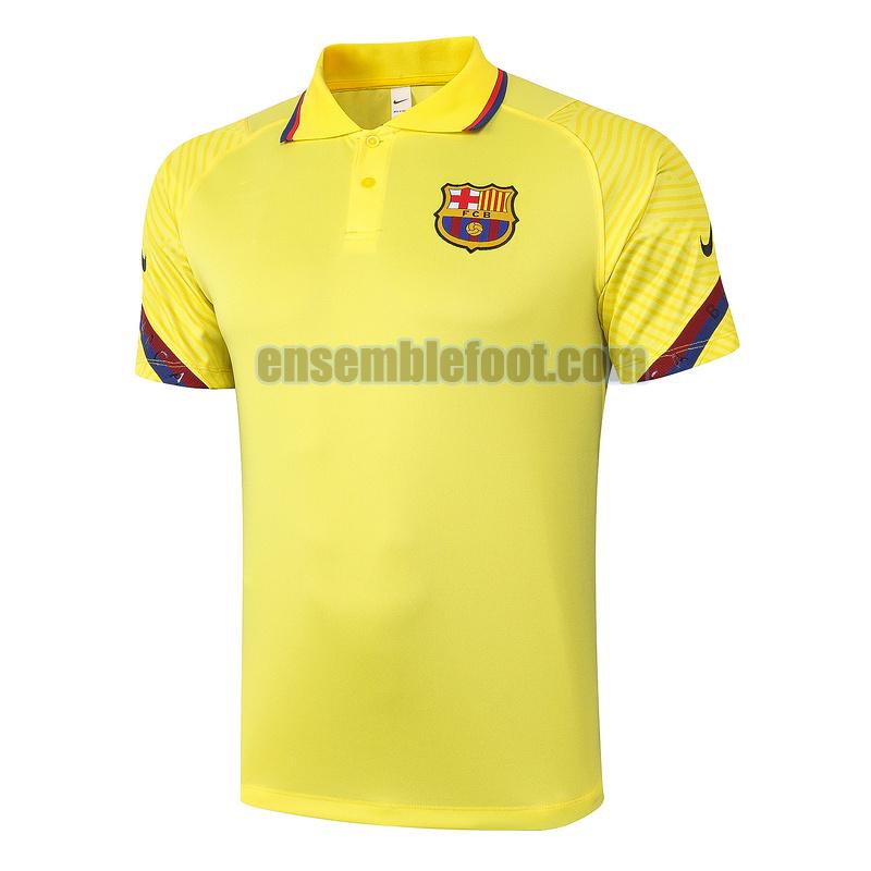 maillots polo barcelone 2020-2021 jaune