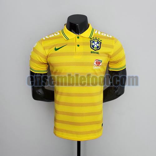 maillots polo brésil 2022-2023 bande jaune