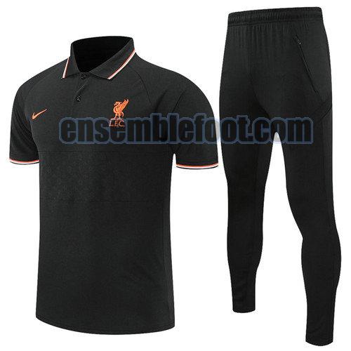 maillots polo calcio liverpool 2021-2022 noir