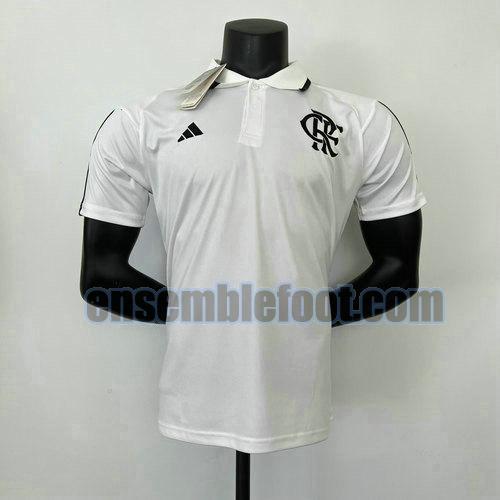 maillots polo flamengo 2023-2024 blanc blanc