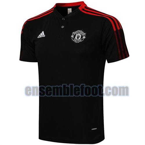 maillots polo manchester united 2021-2022 noir