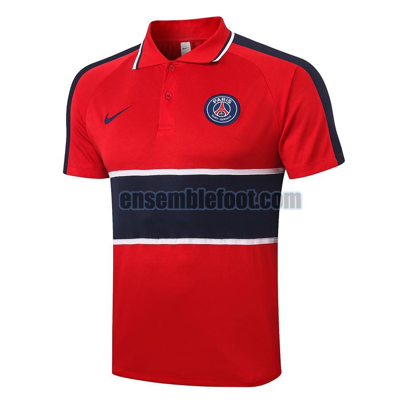 maillots polo paris saint germain 2020-2021 rouge(bleu)