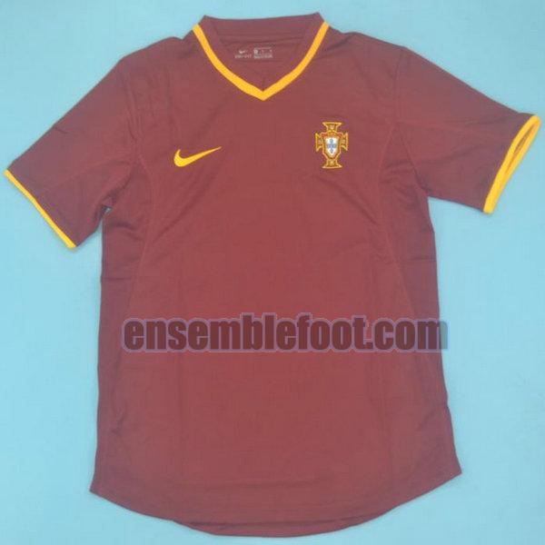 maillots portugal 2000 rouge domicile