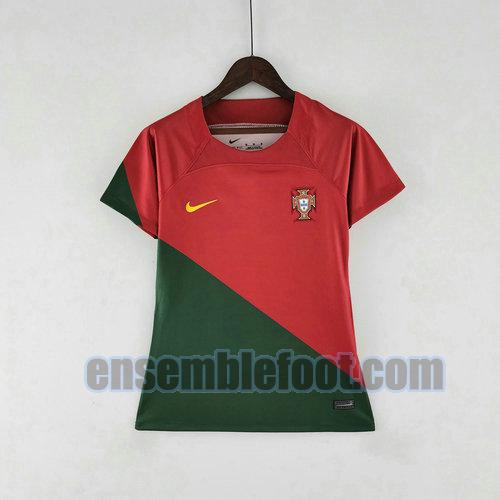 maillots portugal 2022-2023 femme domicile