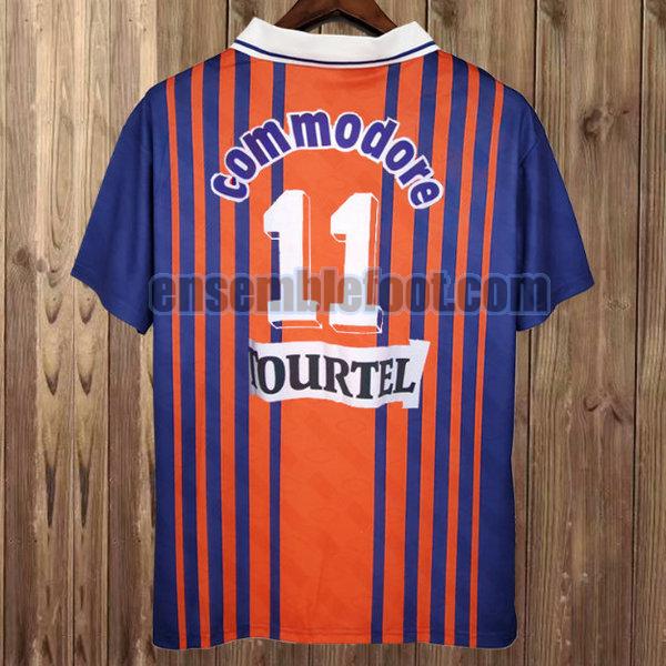 maillots psg 1993-1994 bleu domicile commodore 11