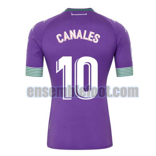 maillots real betis 2020-2021 exterieur canales 10