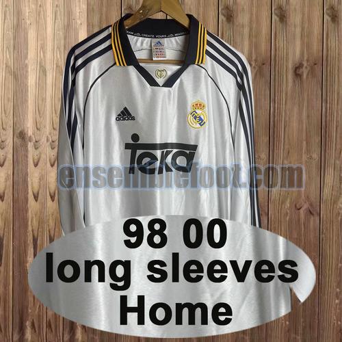 maillots real madrid 2000 manches longues domicile