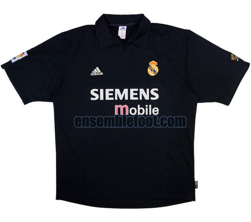 maillots real madrid 2002-2003 noir exterieur