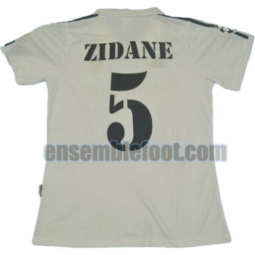 maillots real madrid 2002-2003 thaïlande domicile zidane 5