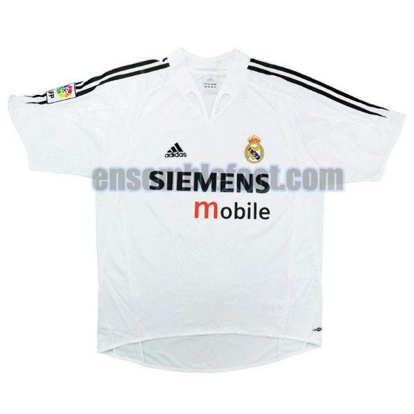 maillots real madrid 2004-2005 blanc domicile