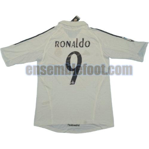 maillots real madrid 2005-2006 thaïlande domicile ronaldo 9