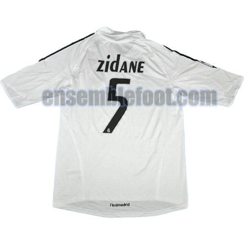 maillots real madrid 2005-2006 thaïlande domicile zidane 5