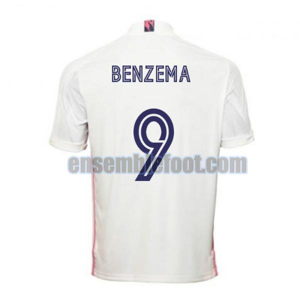 maillots real madrid 2020-2021 domicile benzema 9