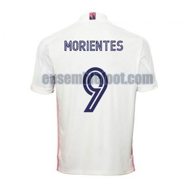 maillots real madrid 2020-2021 domicile morientes 9
