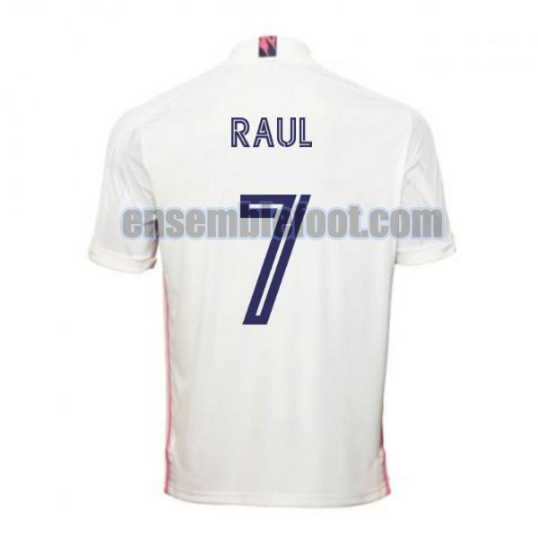 maillots real madrid 2020-2021 domicile raul 7