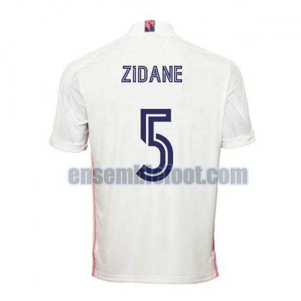 maillots real madrid 2020-2021 domicile zidane 5
