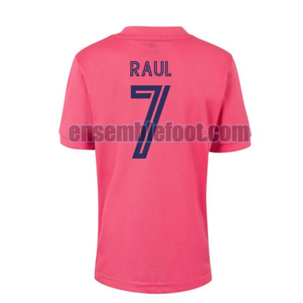 maillots real madrid 2020-2021 exterieur raul 7