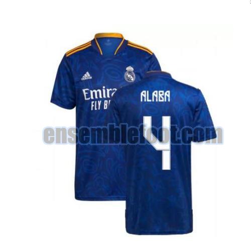 maillots real madrid 2021-2022 exterieur alaba 4