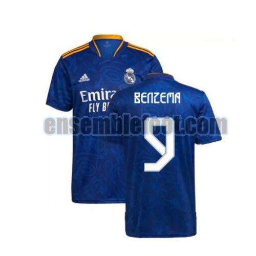 maillots real madrid 2021-2022 exterieur benzema 9