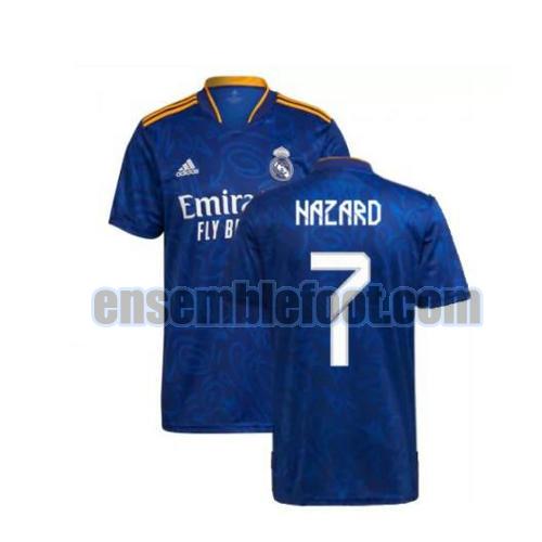 maillots real madrid 2021-2022 exterieur hazard 7