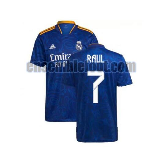 maillots real madrid 2021-2022 exterieur raul 7