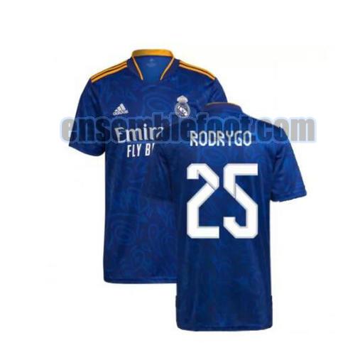 maillots real madrid 2021-2022 exterieur rodrygo 25