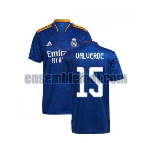 maillots real madrid 2021-2022 exterieur valverde 15